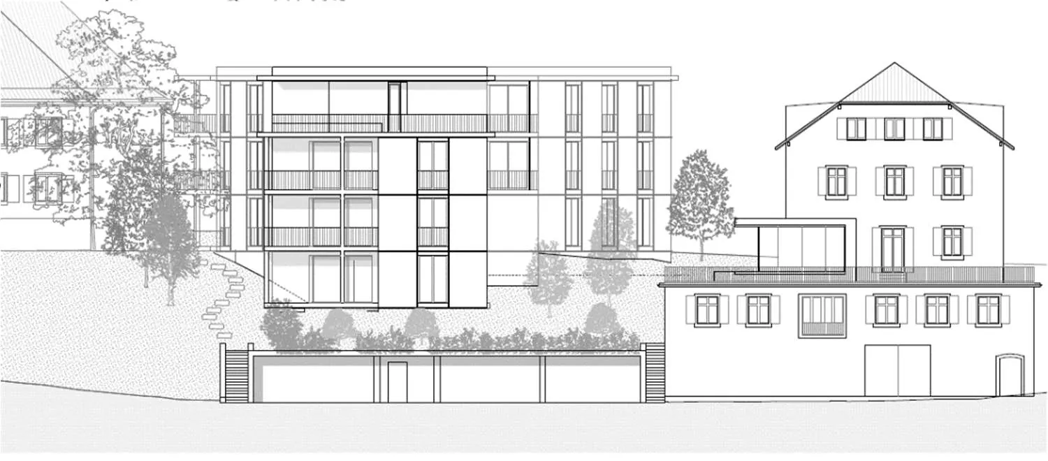 Ansicht: Neubau MFH, 11 Mietwohnungen
