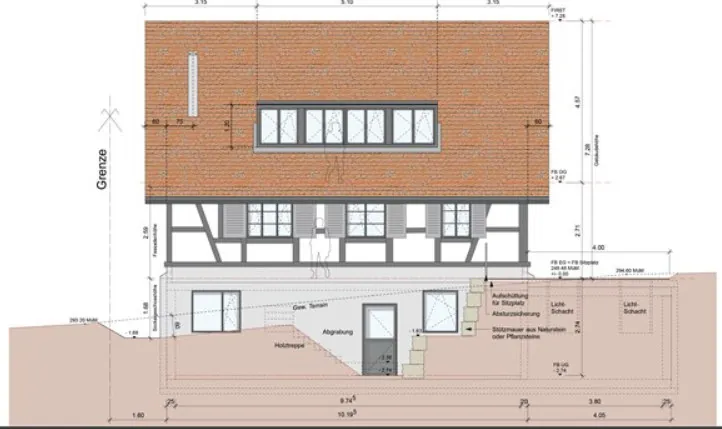 Ansicht: Neubau EFH