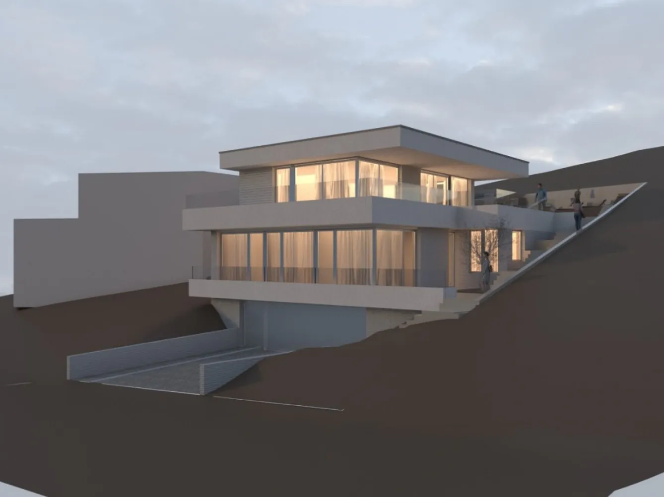 Ansicht: Neubau Einfamilienhaus