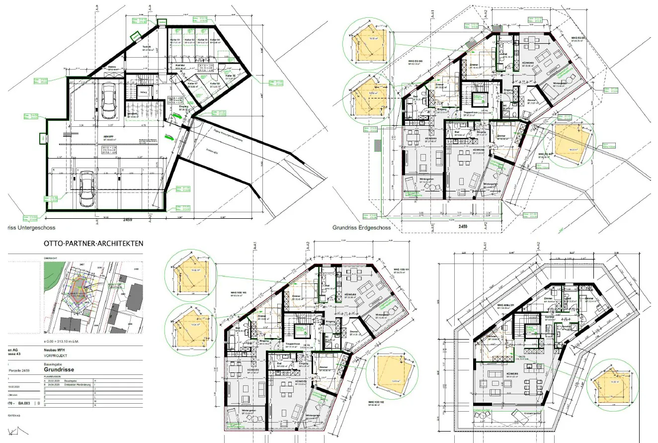 Ansicht: Neubau MFH Eigentumswohnungen